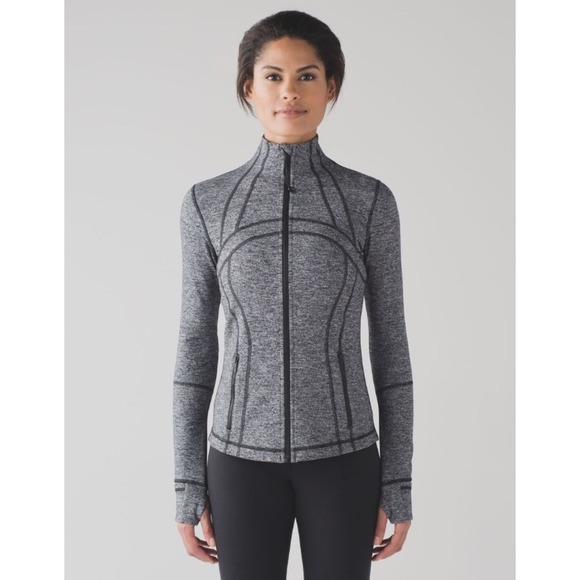 Lululemon Heathered Black Define Jacket, Size 6 - Picture 1 of 9